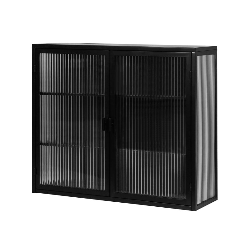 Hokku Designs Greory Tempered Glass Wall Bathroom Wall Mounted Glass Wall